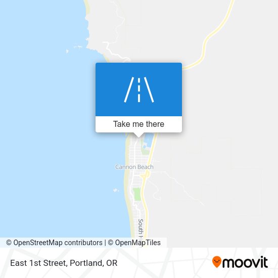 Mapa de East 1st Street