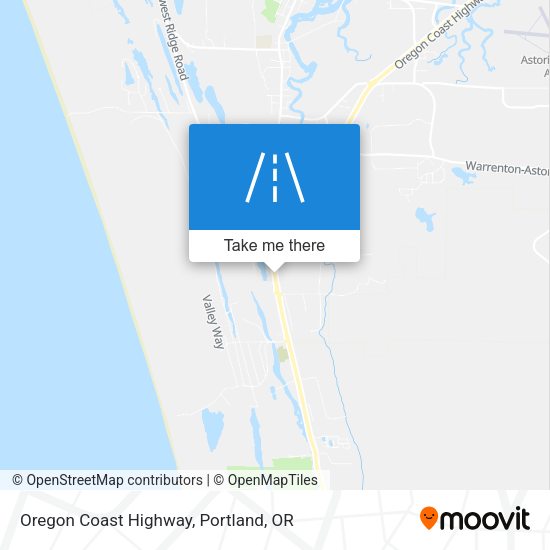 Mapa de Oregon Coast Highway
