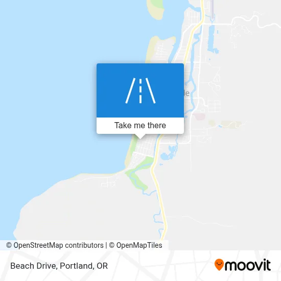 Beach Drive map