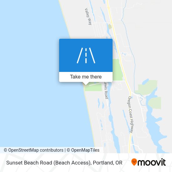 Mapa de Sunset Beach Road (Beach Access)