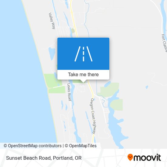 Mapa de Sunset Beach Road