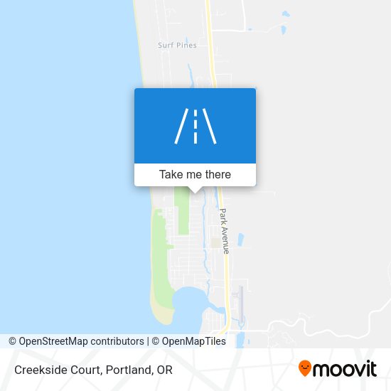 Mapa de Creekside Court