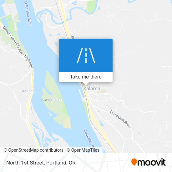 Mapa de North 1st Street