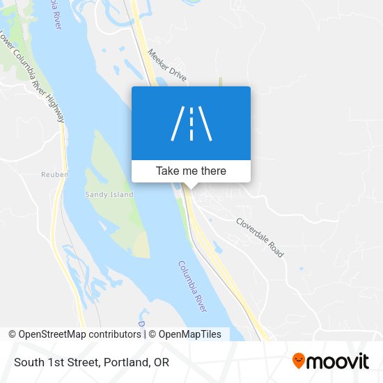 Mapa de South 1st Street