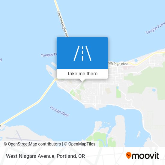 West Niagara Avenue map