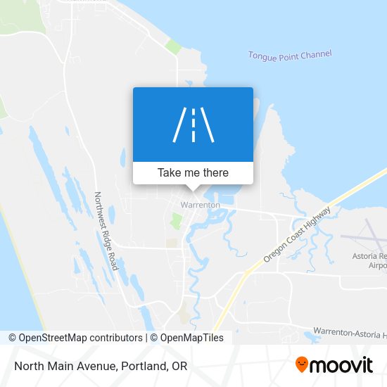 North Main Avenue map