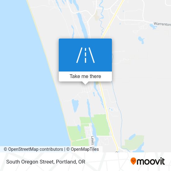 South Oregon Street map