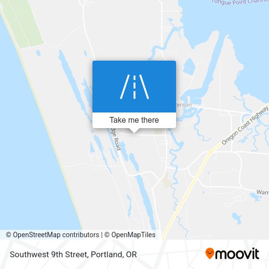 Southwest 9th Street map