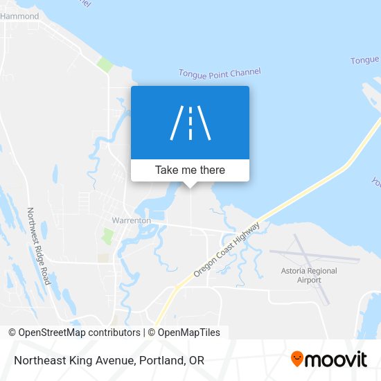 Northeast King Avenue map
