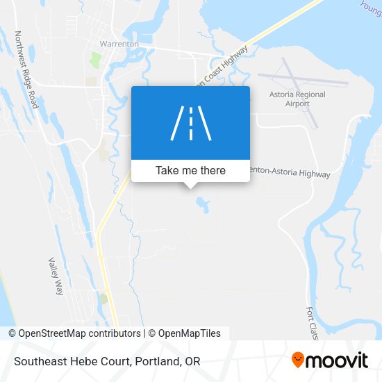 Southeast Hebe Court map