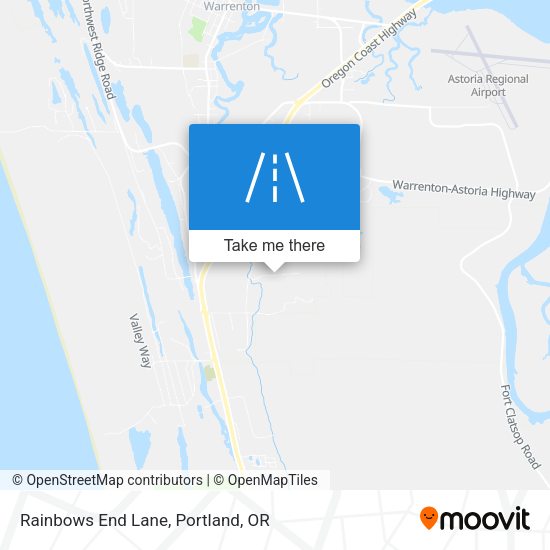 Rainbows End Lane map