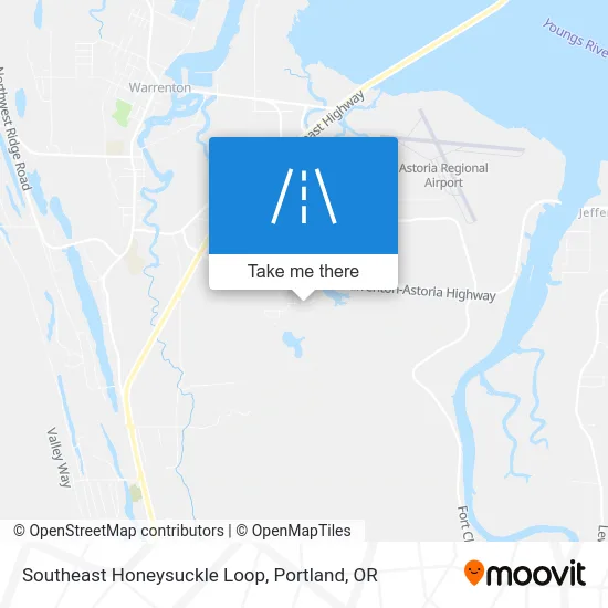 Southeast Honeysuckle Loop map