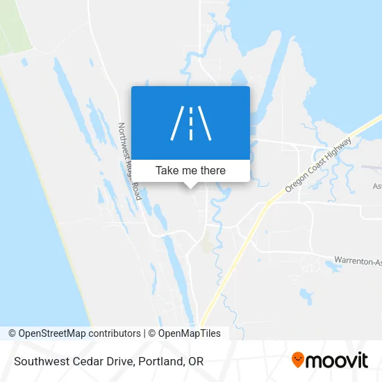 Southwest Cedar Drive map
