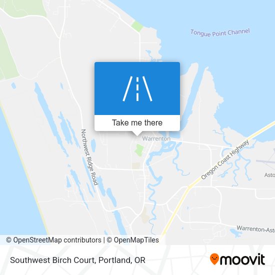 Mapa de Southwest Birch Court