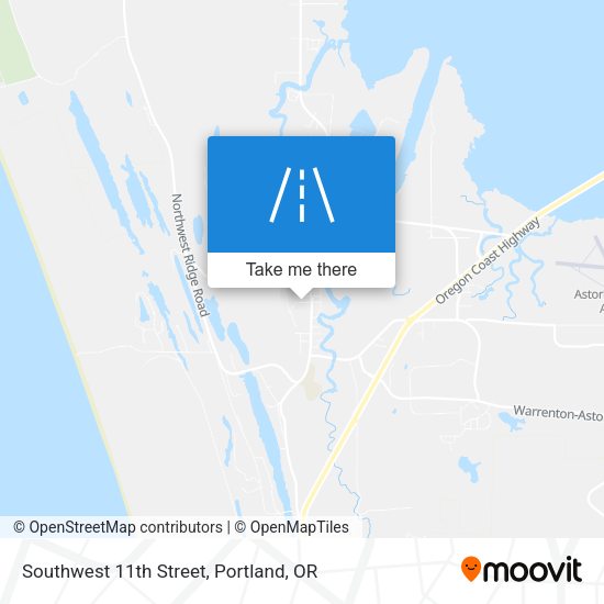 Southwest 11th Street map
