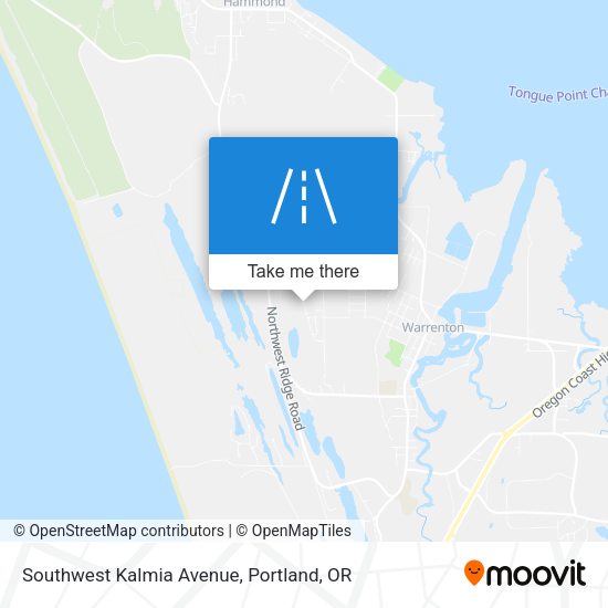 Southwest Kalmia Avenue map