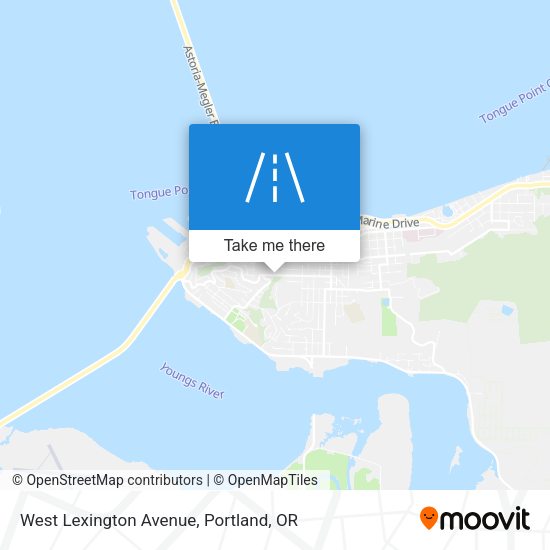 West Lexington Avenue map