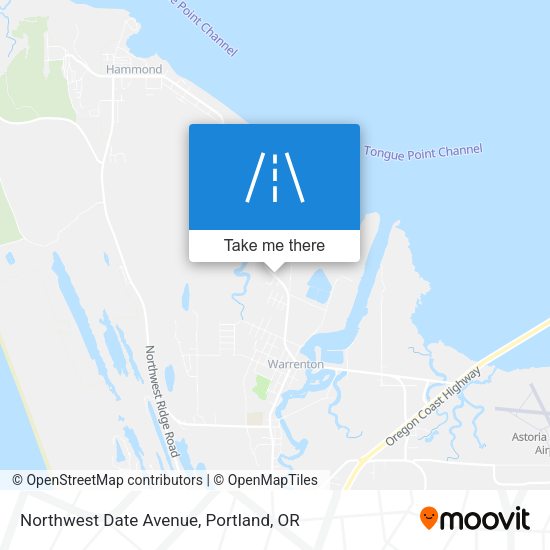 Northwest Date Avenue map