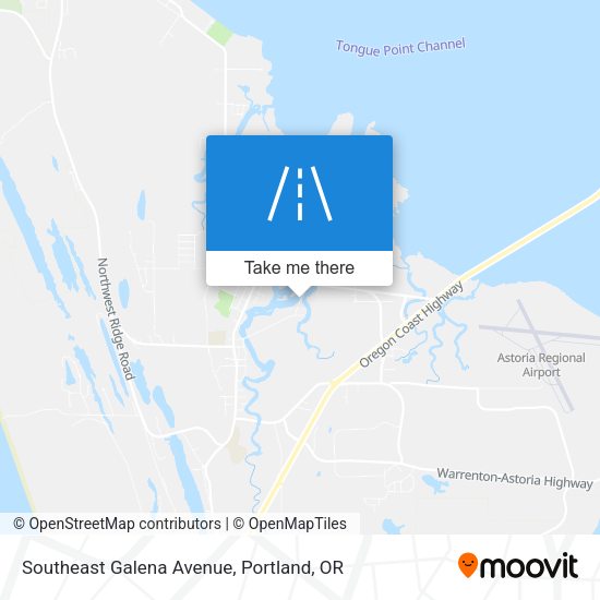 Southeast Galena Avenue map