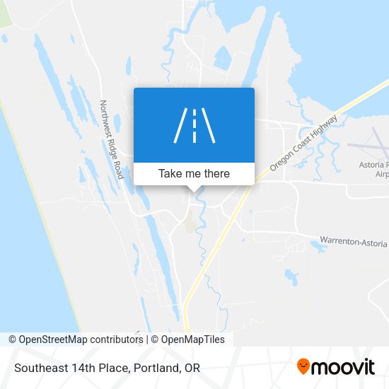 Southeast 14th Place map
