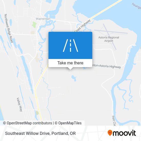 Southeast Willow Drive map