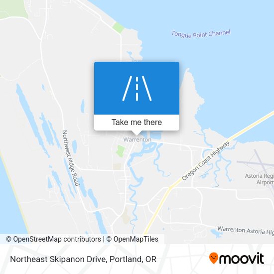 Northeast Skipanon Drive map