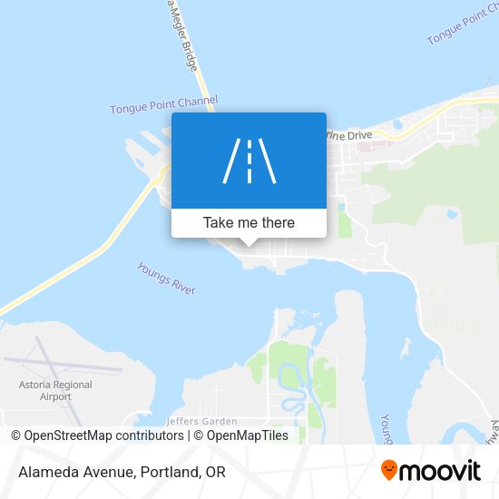 Mapa de Alameda Avenue