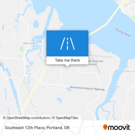 Southeast 12th Place map