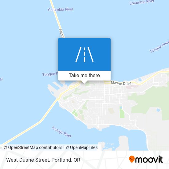West Duane Street map