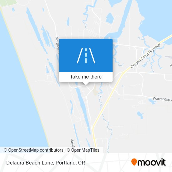 Delaura Beach Lane map