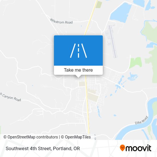 Southwest 4th Street map
