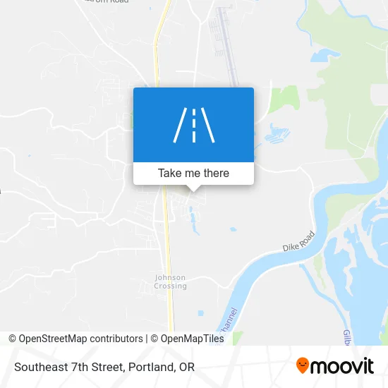 Southeast 7th Street map
