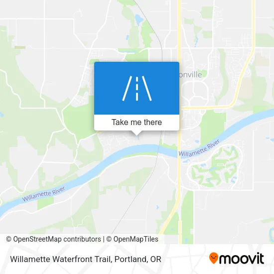 Willamette Waterfront Trail map