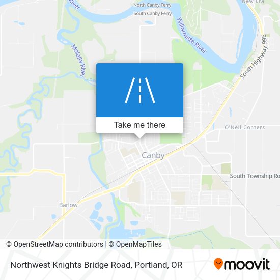 Mapa de Northwest Knights Bridge Road
