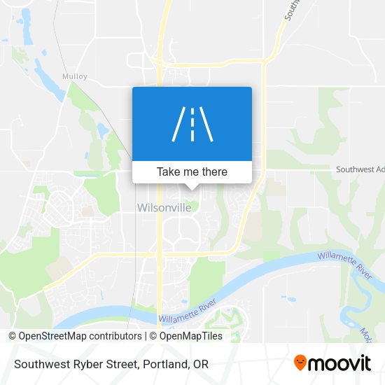 Southwest Ryber Street map