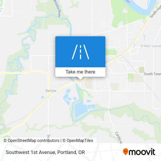 Mapa de Southwest 1st Avenue