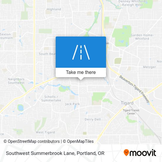 Southwest Summerbrook Lane map