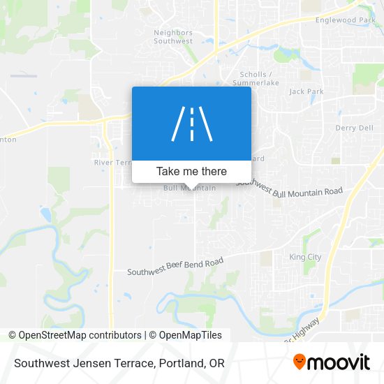 Southwest Jensen Terrace map