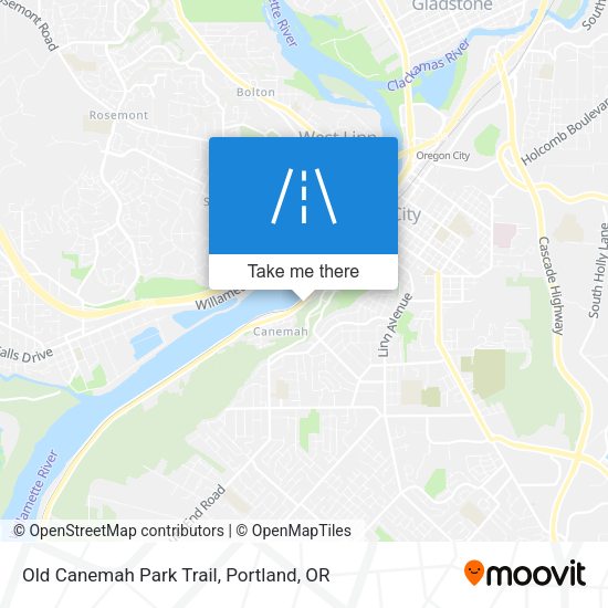 Mapa de Old Canemah Park Trail