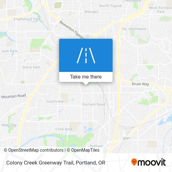 Colony Creek Greenway Trail map