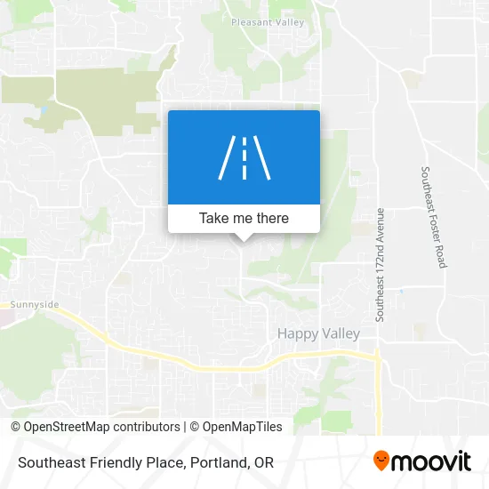 Southeast Friendly Place map