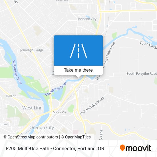 Mapa de I-205 Multi-Use Path - Connector