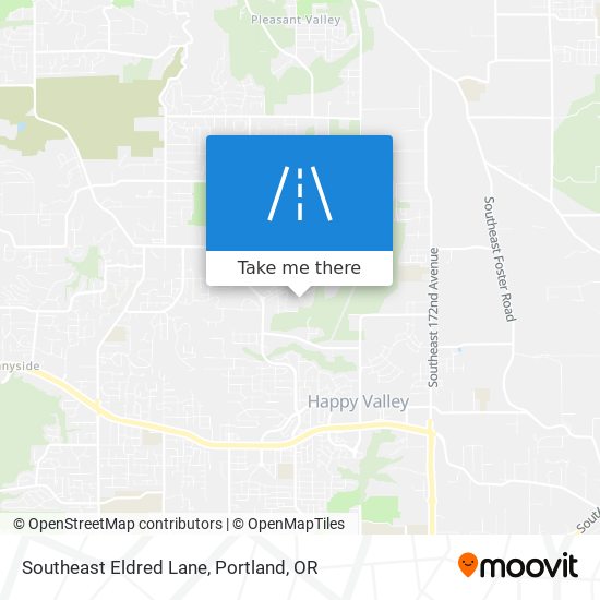 Southeast Eldred Lane map