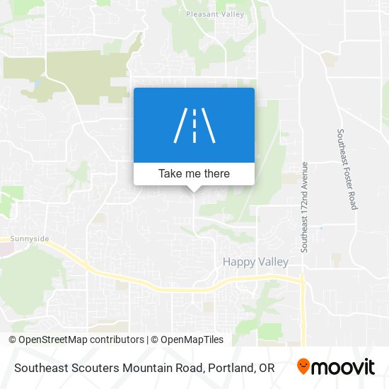 Southeast Scouters Mountain Road map