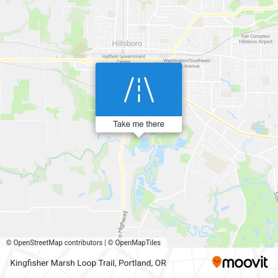 Kingfisher Marsh Loop Trail map