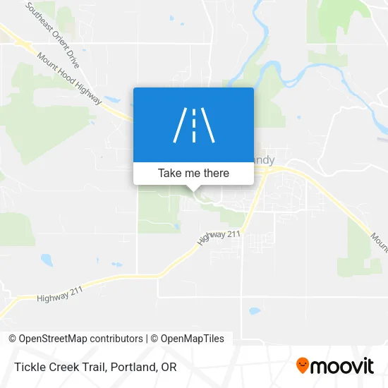 Tickle Creek Trail map