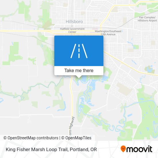 King Fisher Marsh Loop Trail map