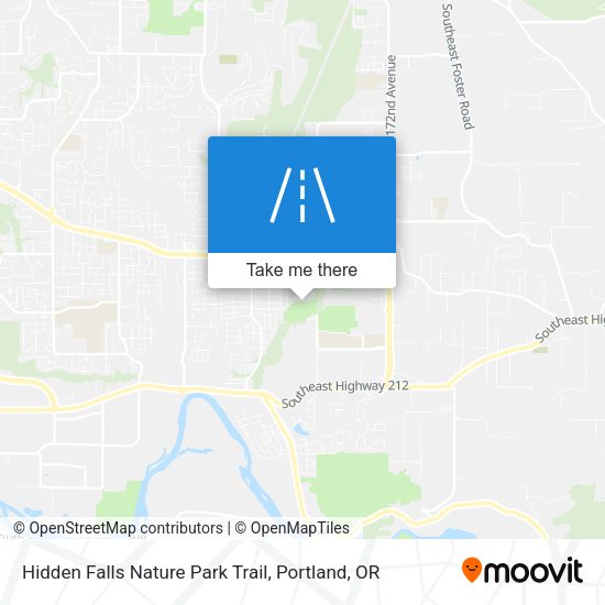 Hidden Falls Nature Park Trail map