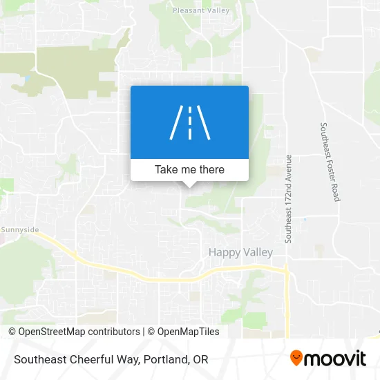 Southeast Cheerful Way map