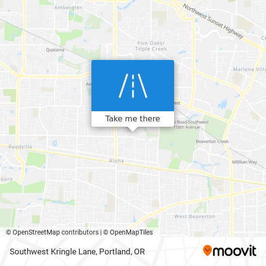 Southwest Kringle Lane map